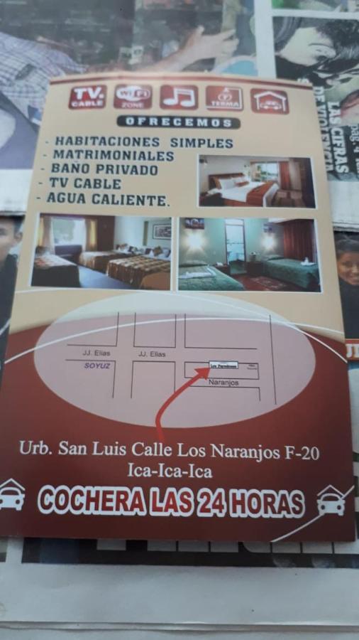 Hospedaje Los Paredones Ίκα Εξωτερικό φωτογραφία